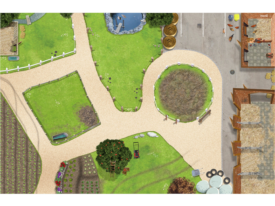Spielteppich Bauernhof / Spielmatte für das Kinderzimmer - SM01