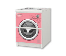 Lade das Bild in den Galerie-Viewer, Kinderwaschmaschine rosa Aufkleber für die Kommode MALM von IKEA - NSD56
