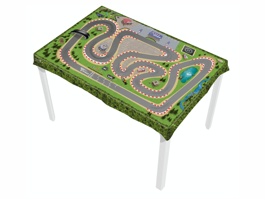 Spieltischdecke Autorennbahn / Spielunterlage für das Kinderzimmer - STD05