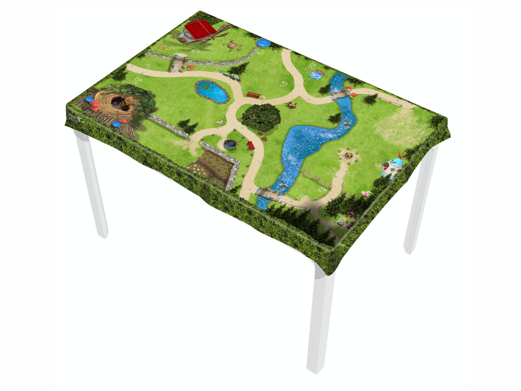 Spieltischdecke Zauberwald / Spielunterlage für das Kinderzimmer - STD11