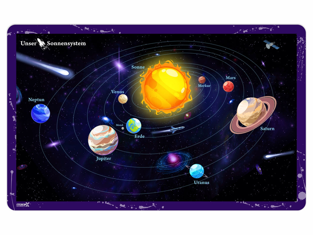 Schreibunterlage 65 x 40 cm - SUL11 - Sonnensystem