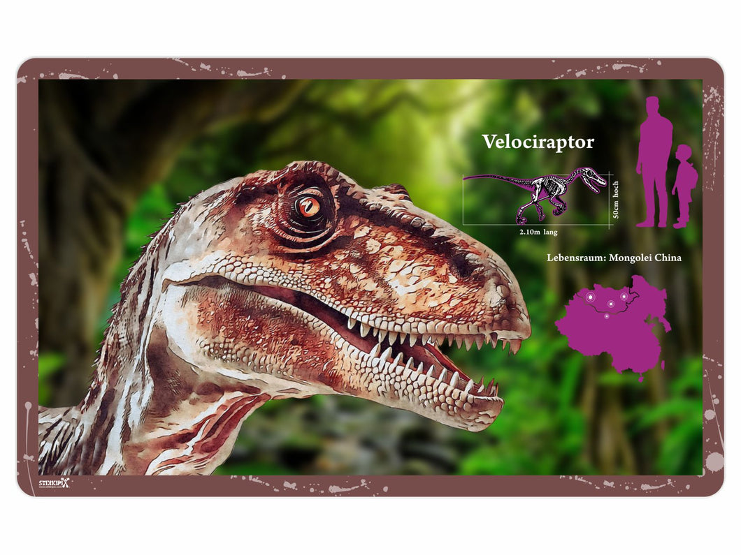 Schreibunterlage 65 x 40 cm - SUL02 - Velociraptor