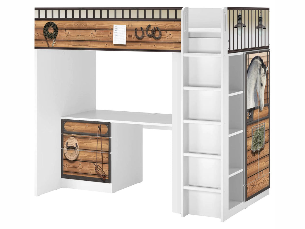 Pferdestall Möbelfolie für IKEA STUVA / SMASTAD Hochbett SH18