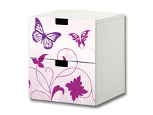 Lade das Bild in den Galerie-Viewer, &quot;Butterfly&quot; Aufkleber für Kommode IKEA STUVA - S2K04
