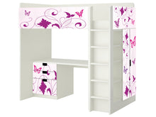 Lade das Bild in den Galerie-Viewer, Butterfly Möbelfolie für IKEA STUVA / SMASTAD Hochbett SH06

