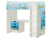 Lade das Bild in den Galerie-Viewer, Unterwasserwelt Möbelfolie für IKEA STUVA / SMASTAD Hochbett SH07

