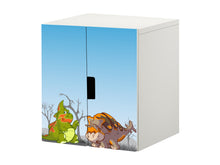 Lade das Bild in den Galerie-Viewer, &quot;Dinosaurier&quot; Aufkleber Kommode 2 Türen IKEA STUVA - STK15
