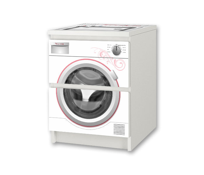 Kinderwaschmaschine weiss Aufkleber für die Kommode MALM von IKEA - NSD58