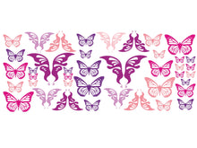 Lade das Bild in den Galerie-Viewer, Schmetterlinge Pink - Möbelsticker Set - WTS34
