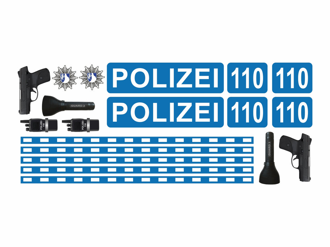 Polizei - Möbelsticker Set - WTS61