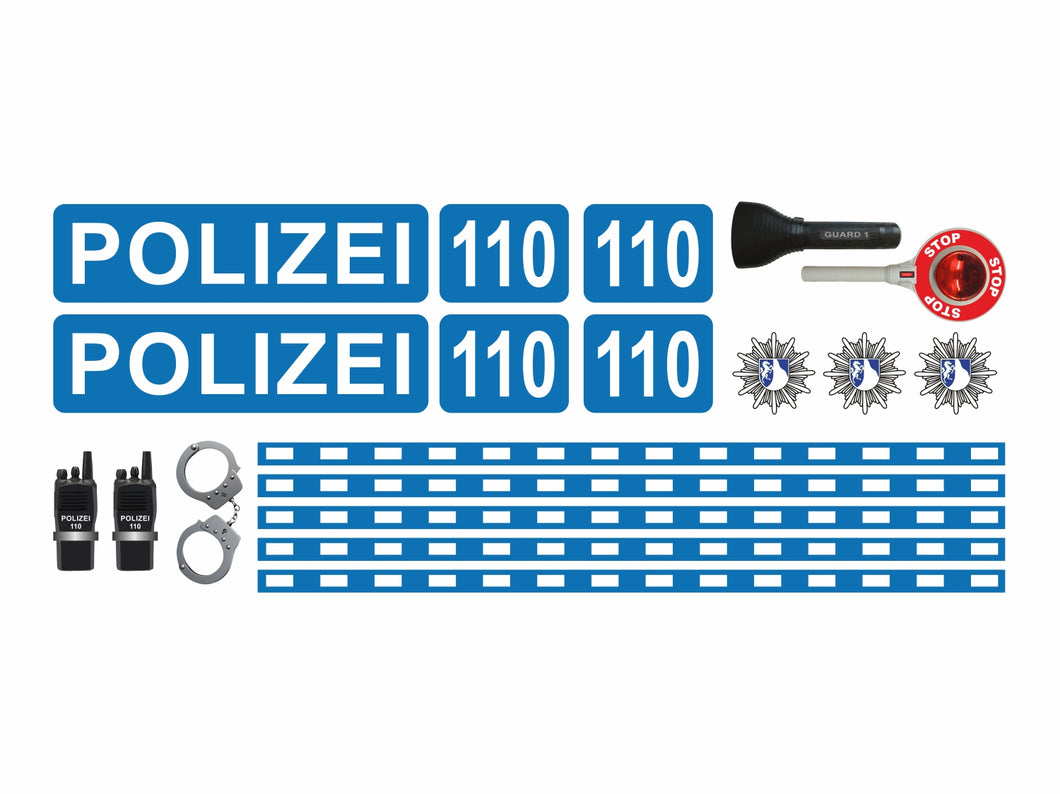 Polizei - Möbelsticker Set - WTS62