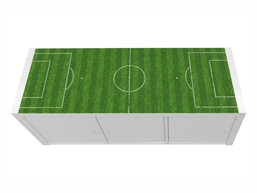 Fußballplatz Aufkleber für Regal KALLAX von IKEA - KSWM25