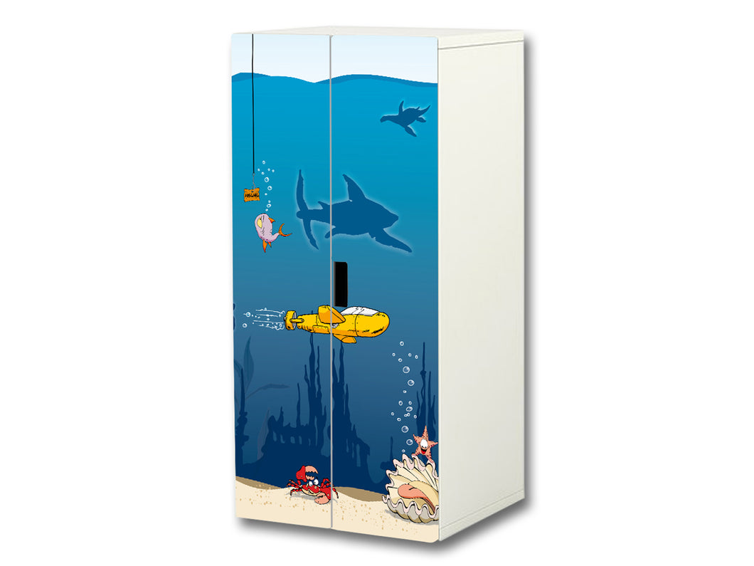 Unterwasserwelt Aufkleber für Kinderschrank STUVA von IKEA -SC26