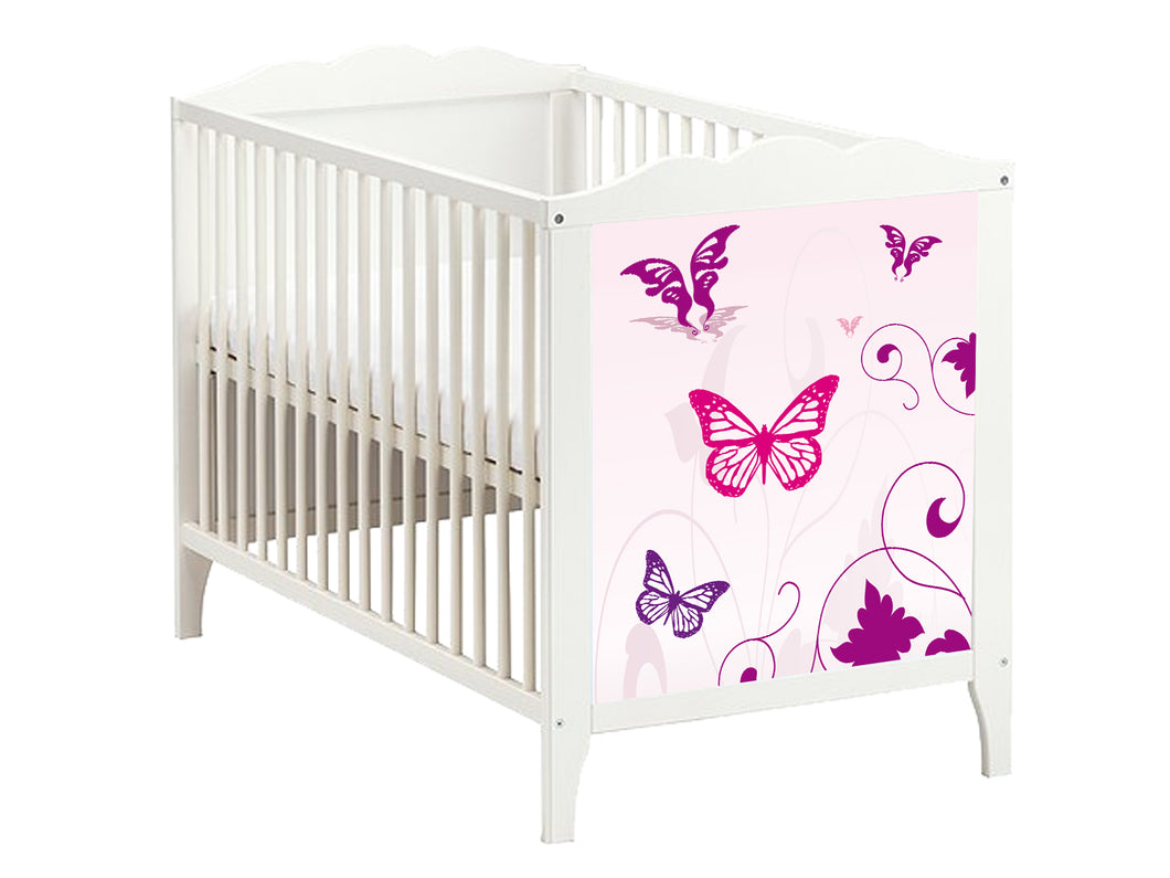 Butterfly Möbelsticker für Babybett IKEA HENSVIK - BB07