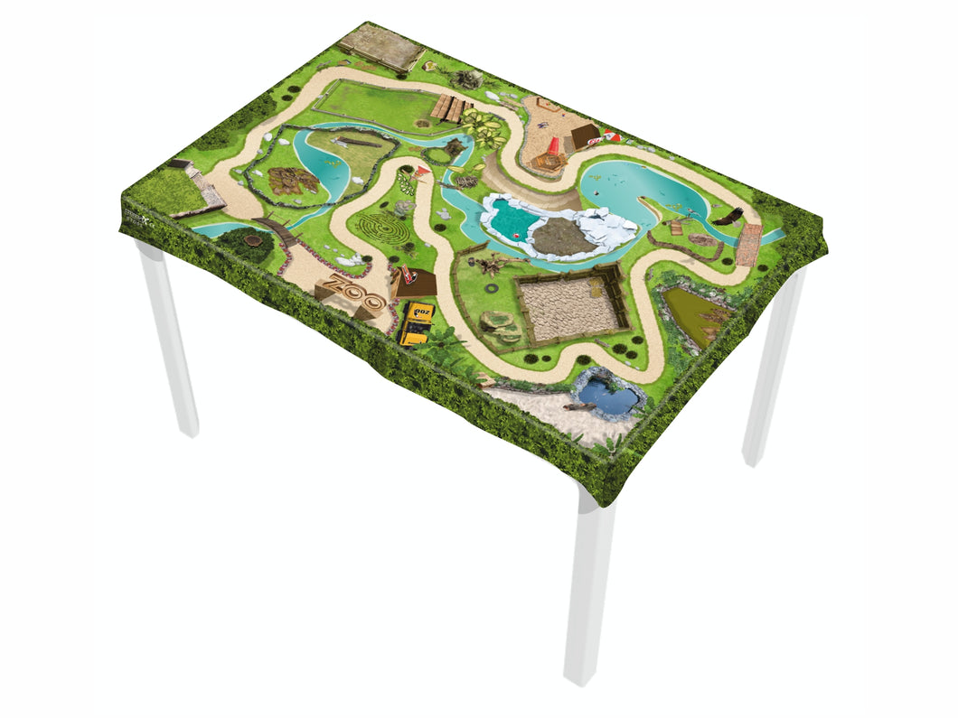 Spieltischdecke Tierpark - Zoo / Spielunterlage für das Kinderzimmer - STD03