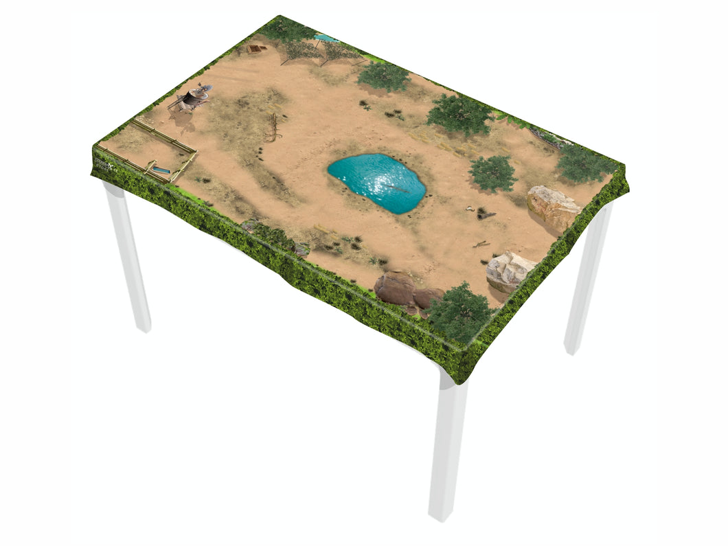 Spieltischdecke Safari / Spielunterlage für das Kinderzimmer - STD12